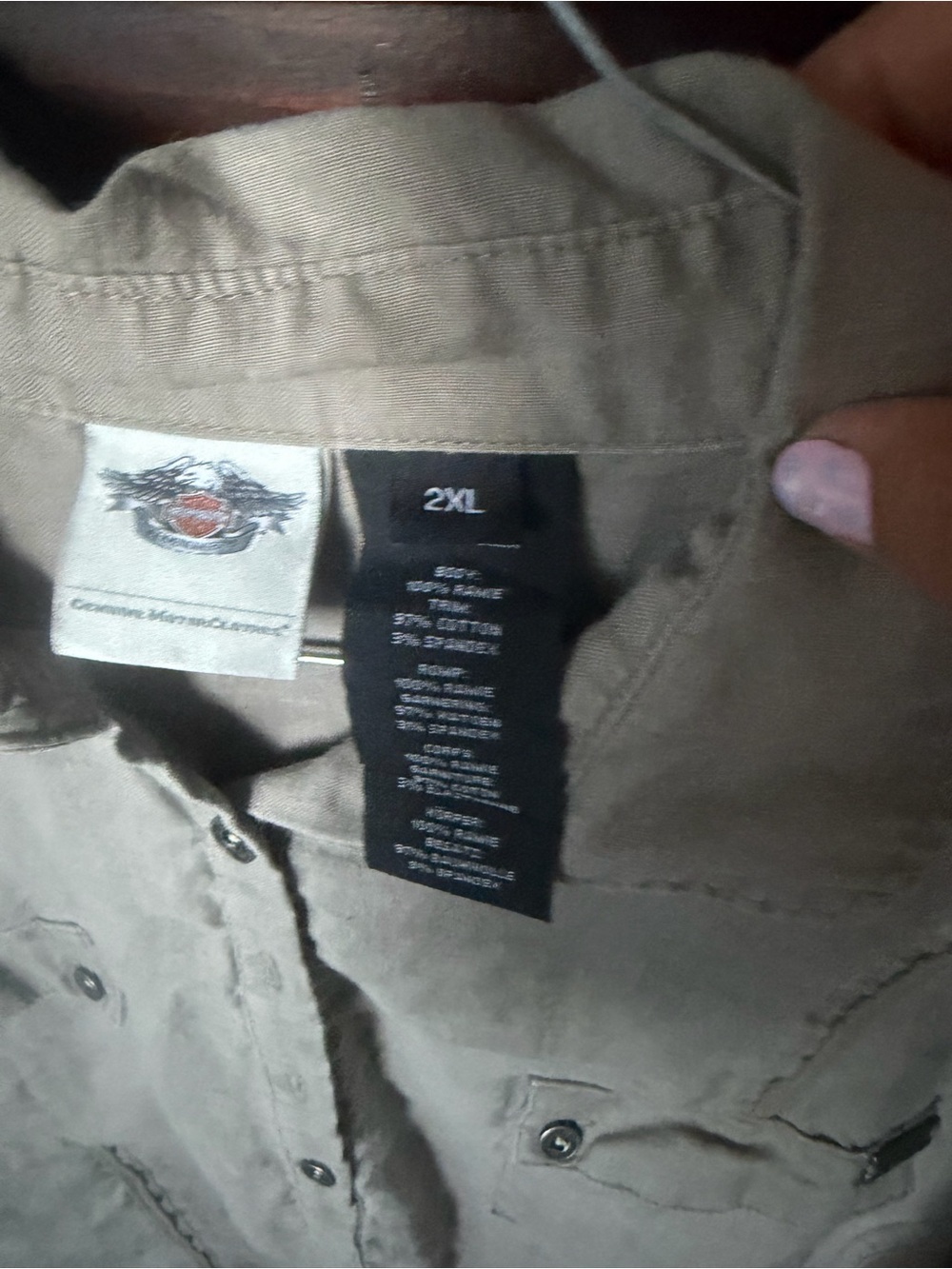 Ariat Beige/Tan Utility Button-Front Jacket - Picture 3 of 7